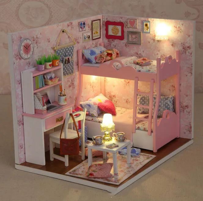 Кукольный дом ручной работы мебель Miniatura Diy кукольные домики миниатюрный кукольный домик деревянные игрушки для детей Взрослые подарок на день рождения