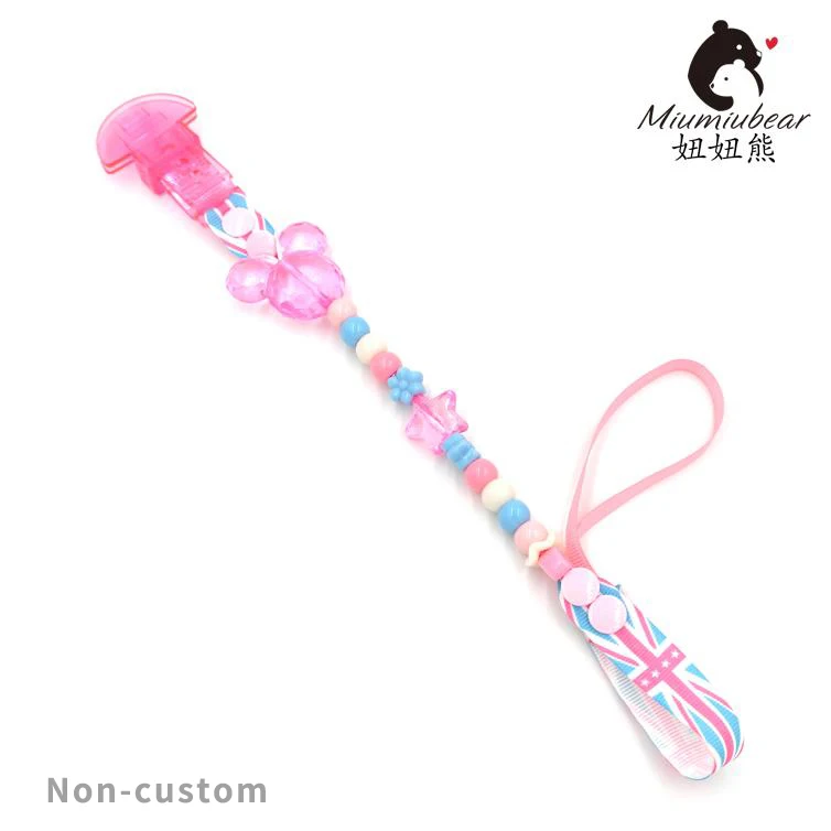 Детская цепочка для соски с бусинами на заказ|pacifier clips|dummy clipscustom pacifiers |