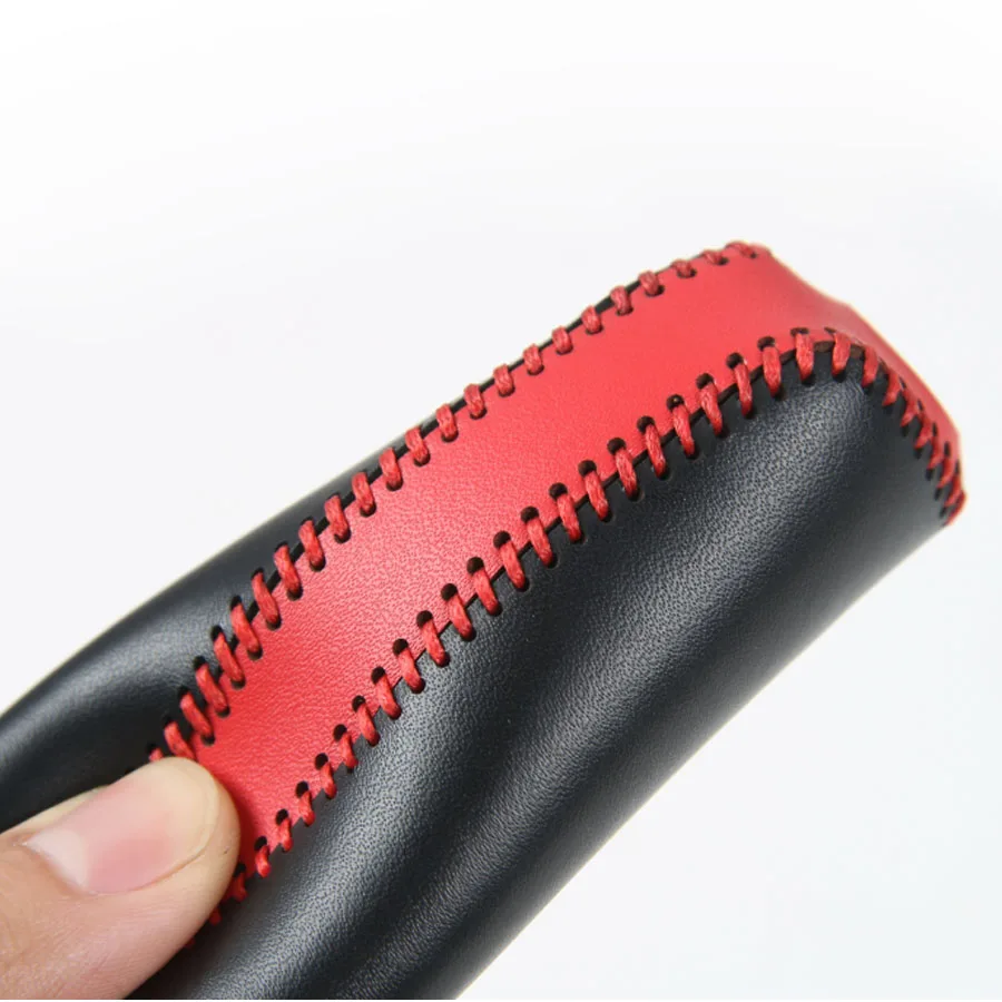 Автомобильный Стайлинг Топ ручная строчка Натуральная кожа ручной тормоз