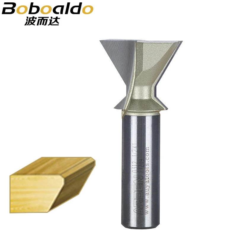 

1pcs 1/2 Shank Woodworking Tool Chamfer Bit 60 Degrees Arden Router Bit Dovetail Bits For Leigh End Mill