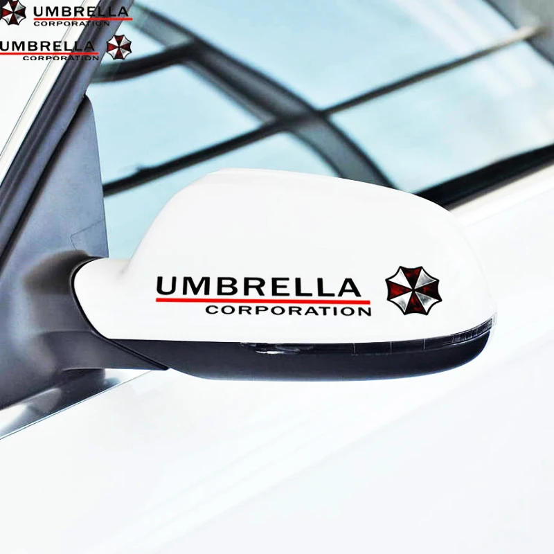 

Volkrays 2X Umbrella Corporation Светоотражающее зеркало заднего вида Автомобильная наклейка Аксессуары для Toyota Chevrolet Volkswagen Honda