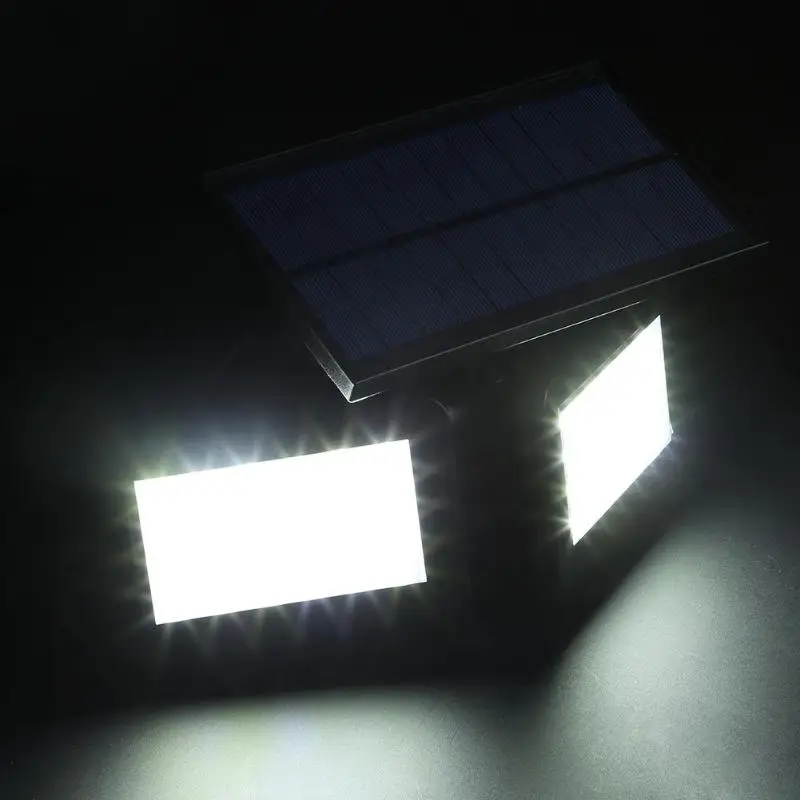 48 Светодиодный ных ламп на солнечной батарее двойная головка водонепроницаемый