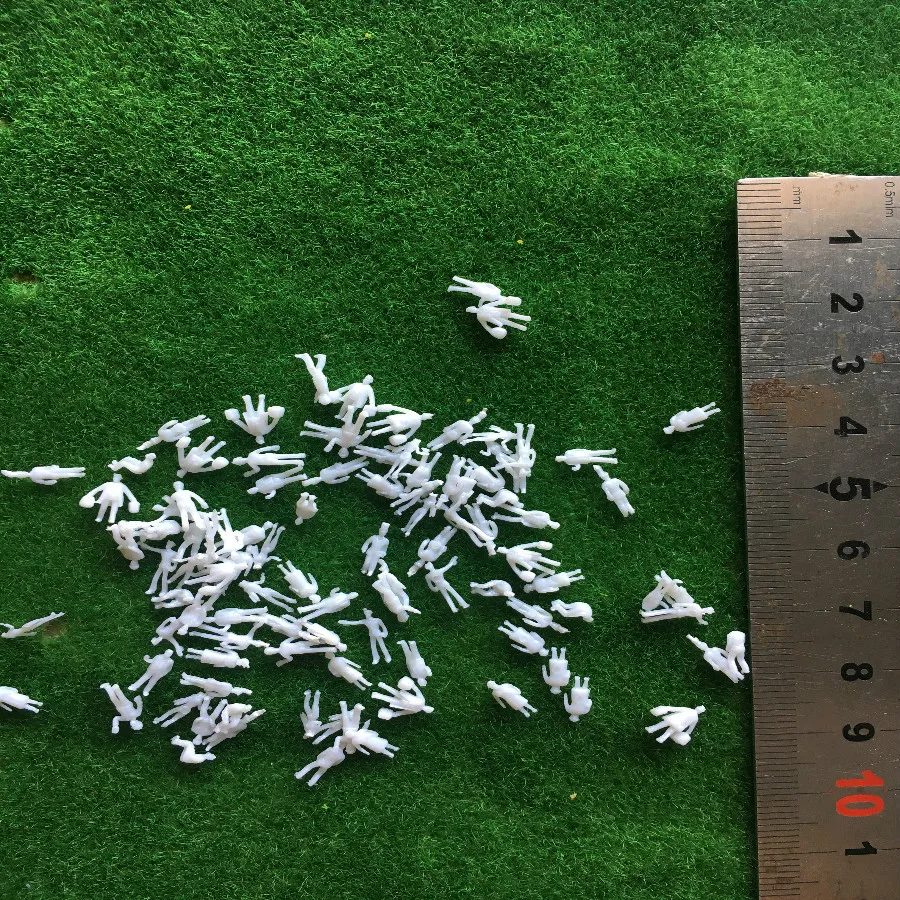 200 шт./лот 1:200 архитектурные весы модели белые фигурки для железнодорожной