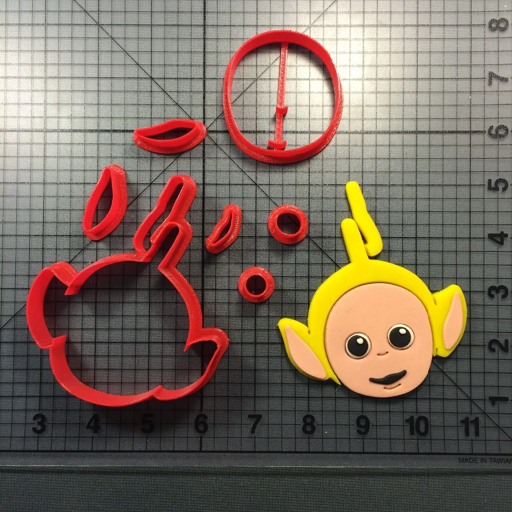 Cute Cartoon Program Teletubbies Custom Made 3D Печатный PLA пресс для печенья набор формочек