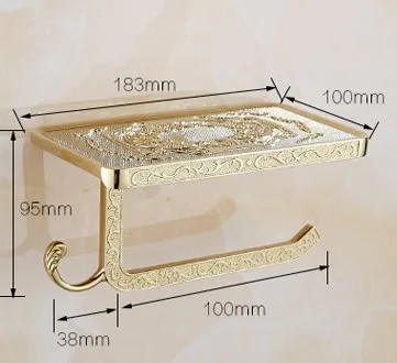 

Brass Bathroom Toilet Bohemian Vintage Antique bronze Toilet Paper Holder Roll holder Artistic Shower Roll Tissue Rack E206