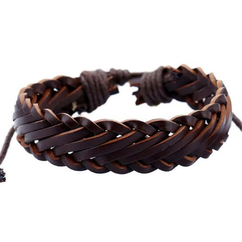 Панк браслеты и мужские кожаные 2018 Pulseira Masculina ювелирные изделия Шарм Pulseiras |