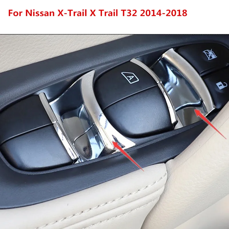 Автомобильный Стайлинг стеклоподъемник блестки отделка из АБС пластика