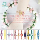 1 лист Мультяшные накладные часы временная татуировка Единорог автомобиль накладные часы водостойкая Татуировка наклейка боди-арт тату детский подарок татуировка