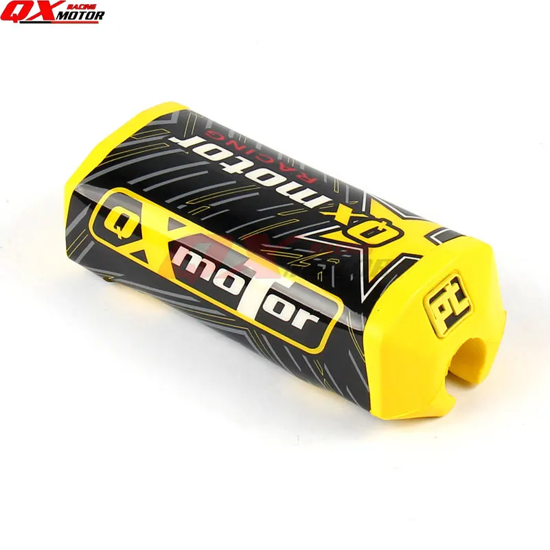 yellow 1 1/" Руль Fat Bar Pad слайдер ручка для KLX RMZ YZF CRF Dirt Pit Bike мотоцикл Мотокросс ATV Quad - Цвет: yellow