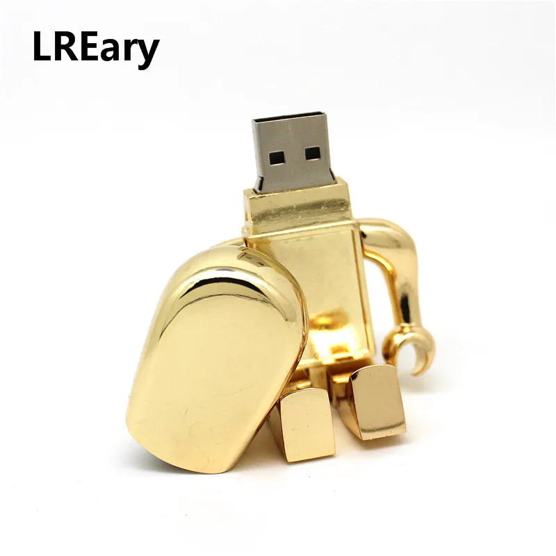 Hot sale usb flash drive metal robot Pen 4GB 8GB 16GB 32GB 64GB 128MB memory stick wholesale U disk 3 color | Компьютеры и офис