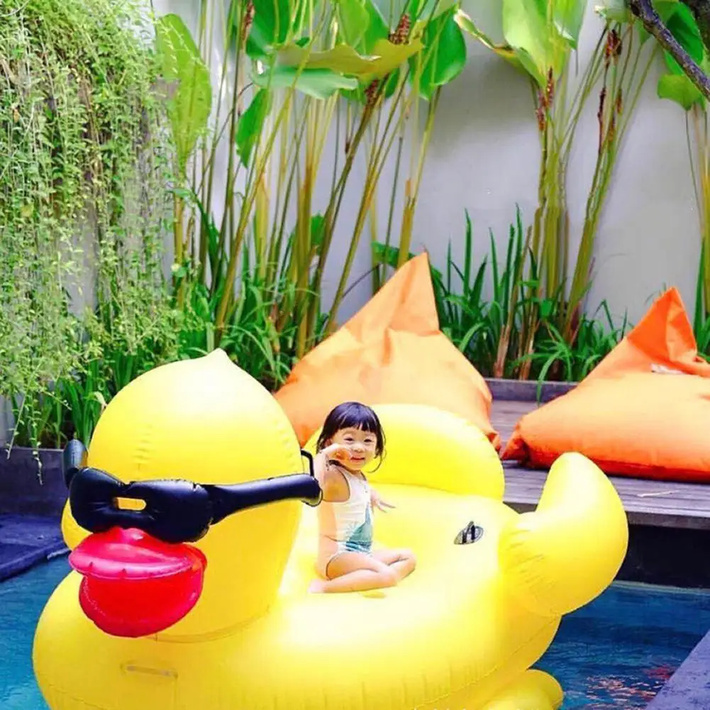 Плавающая 3d-кровать с утенком надувное кольцо для купания плавающая кровать