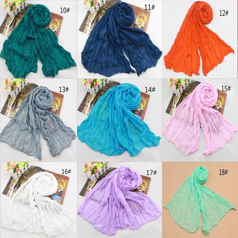 Лидер продаж 2018 новинка модный фирменный летний шарф из хлопка и льна Женская