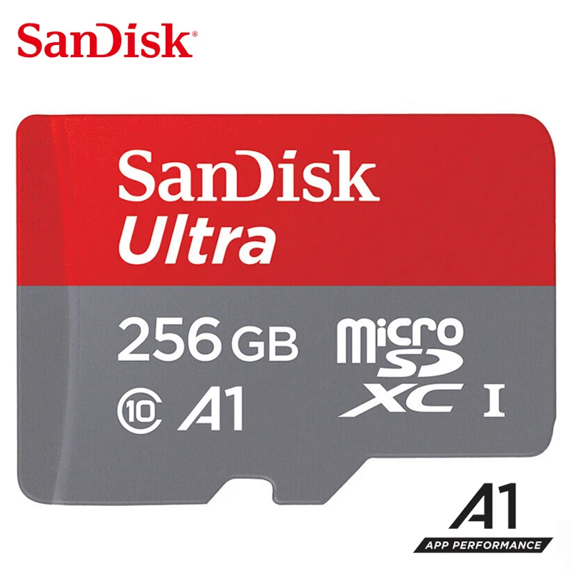SanDisk microSD карта 256 ГБ 200 128 Гб 64 32 16 microSDHC/SDXC UHS-I памяти до 98 МБ/с./с скорость чтения для