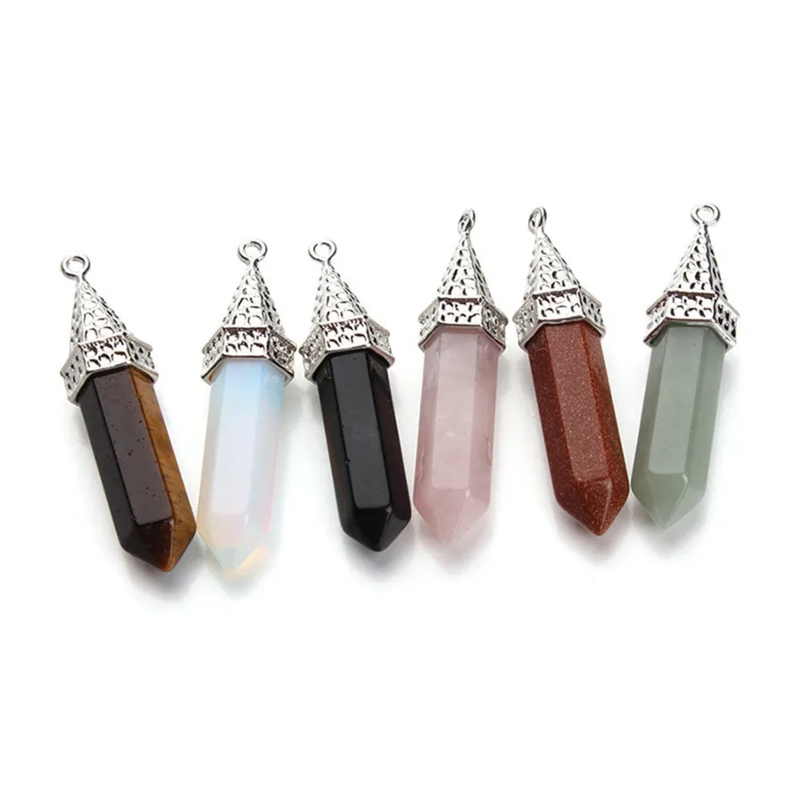 XINYAO 5 шт./лот подвеска из натурального камня кварца шестиугольная форма