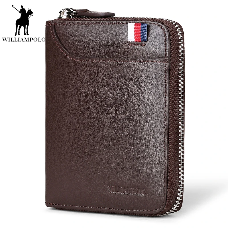 Hot Sale Men Wallet Short Purse Luxury Male Genuine Leather Zipper PL283 | Багаж и сумки