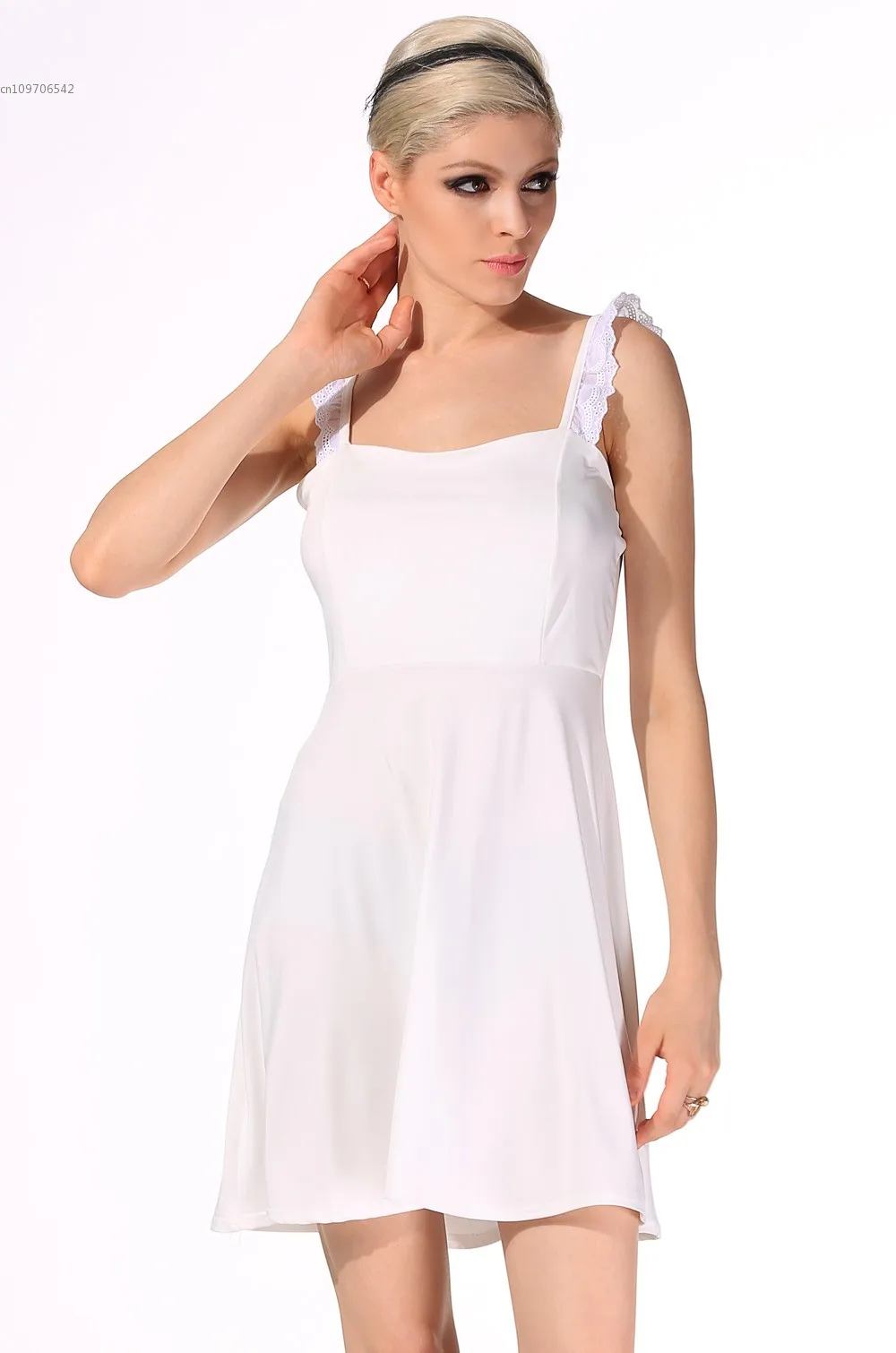 Лето Женщин Девушки Платье Милая Спинки Мини Hollow Шифоновое Пляж Сексуальные