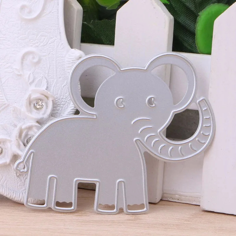 Металлические режущие штампы Детские Слон Милые Животные сердце скрапбук карты