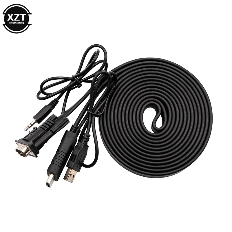 Новый HDMI в VGA конвертер кабель с 3 5 мм аудио адаптер питанием 1080P для Xbox 360 PS3