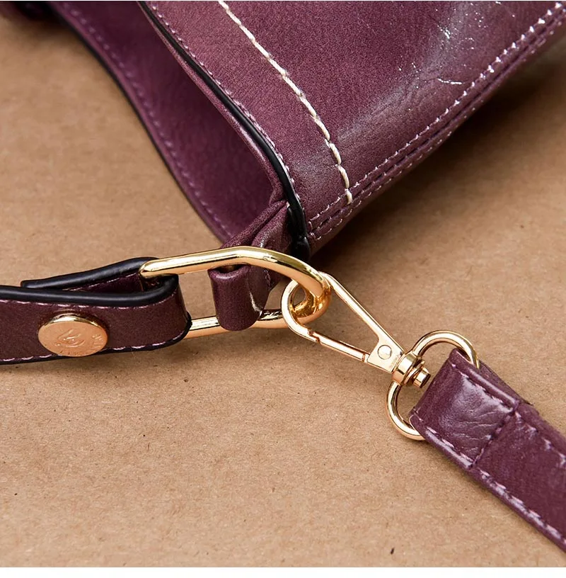 Rodful Винтаж Сумка для женщин масла кожа ведро женские сумочки дамы Ретро crossbody