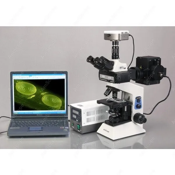 Флуоресцентный микроскоп Infinity Plan AmScope Supply 40x 2000x флуоресцентный с планом