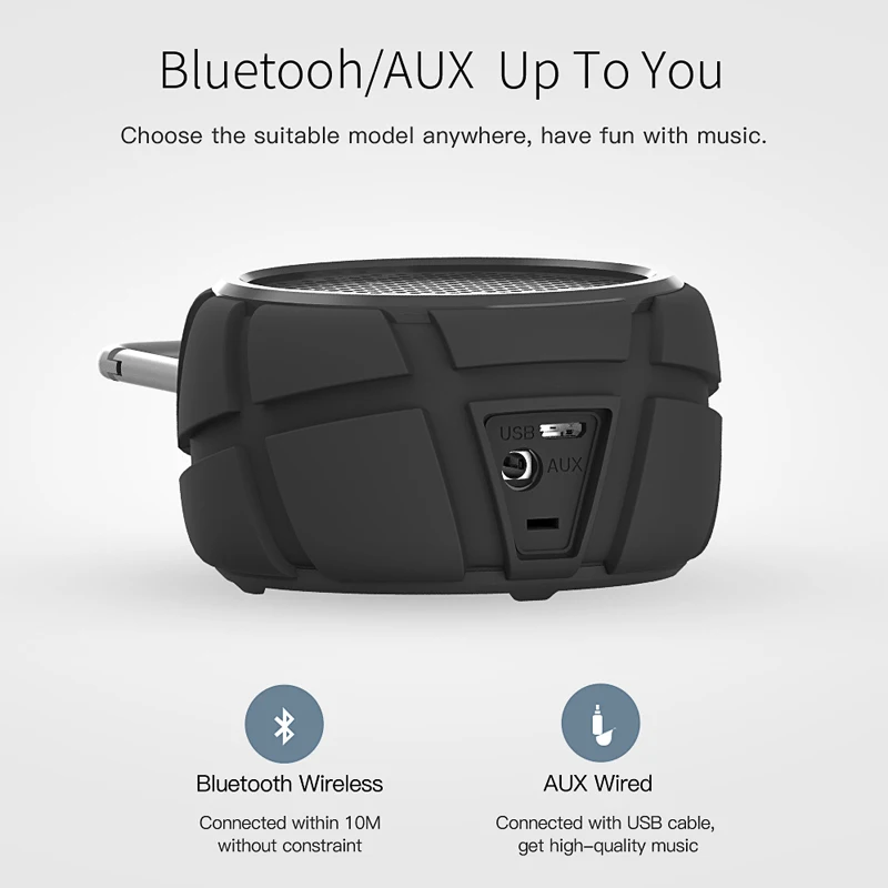 Qcy ipx7 водонепроницаемый открытый беспроводной динамик Bluetooth v4.2 стерео звук для