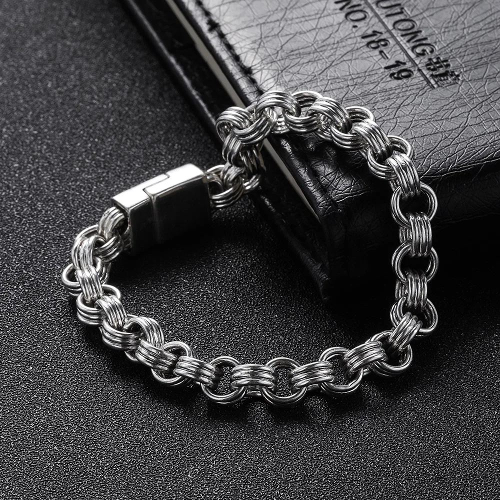 Браслеты "сделай сам" амулеты Браслеты для мужчин Pulseira Ювелирные изделия Подарки модные панк браслеты Будды браслет Цвет: старое серебро для женщин