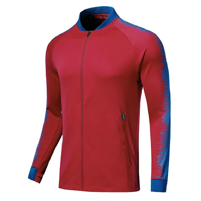 red Новинка, мужская спортивная одежда, спортивные костюмы, зимние футбольные тренировочные костюмы, мужская спортивная одежда для тренировок, бега, бега, футбола - Цвет: red