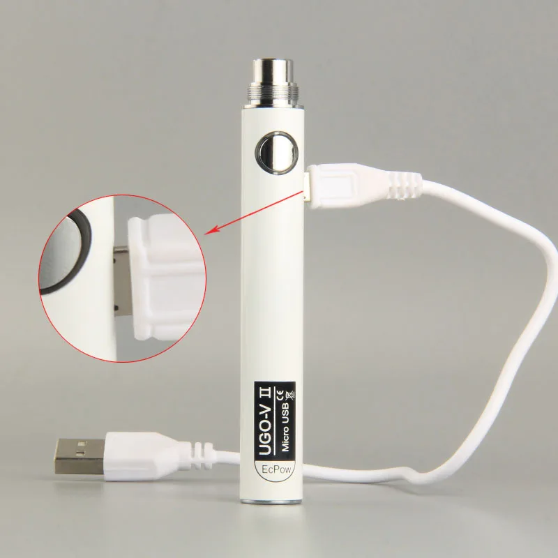 Электронная сигарета UGO V II аккумулятор 650/ 900 мАч Micro USB зарядка электронная