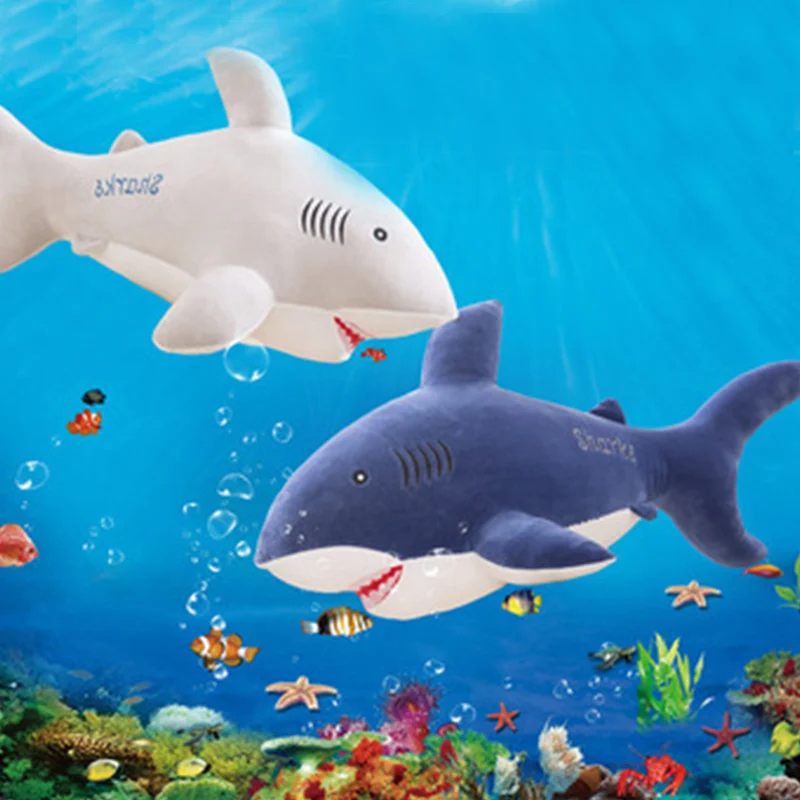 1 шт/детей младенцев акулы плюшевые куклы с зубами сопровождение спящих кукол