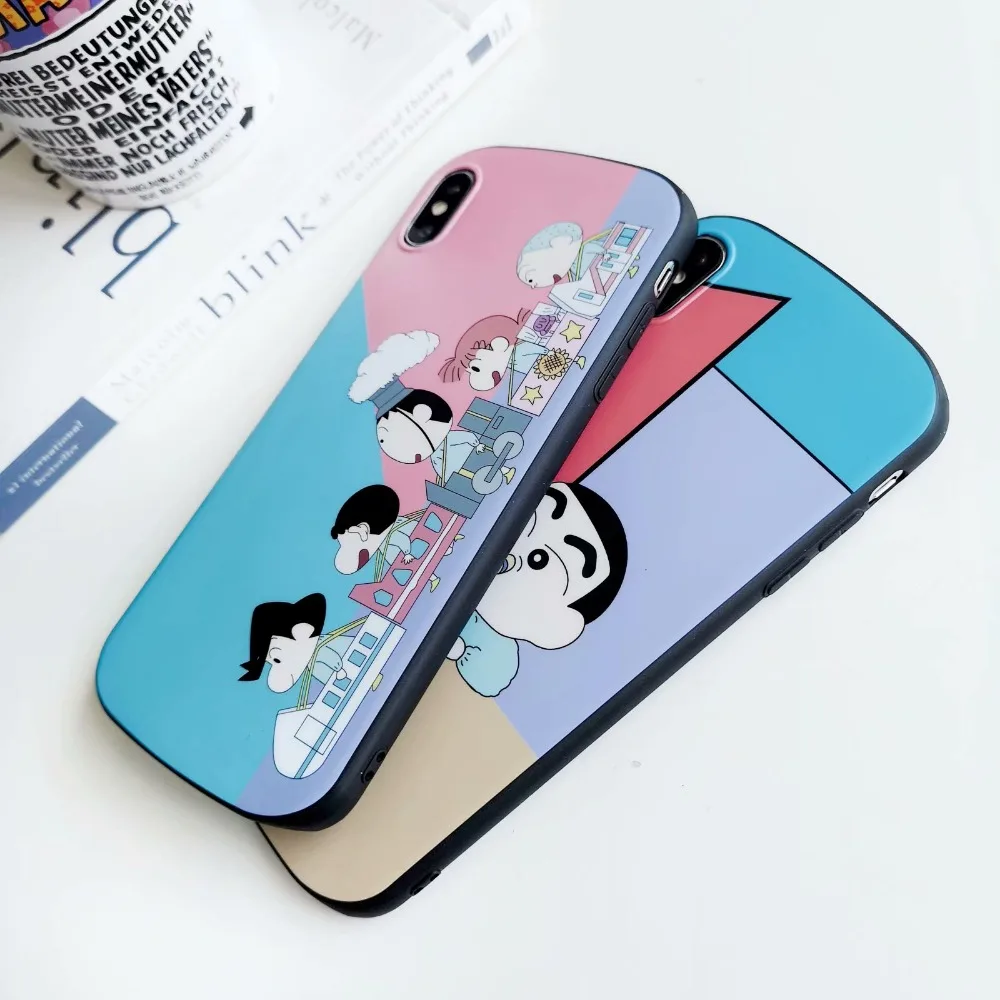 Crayon Shinchan локомотив для iPhone 6 6s 6plus plus 7 8 7plus8plus мобильный телефон чехол X xs xr xsmax
