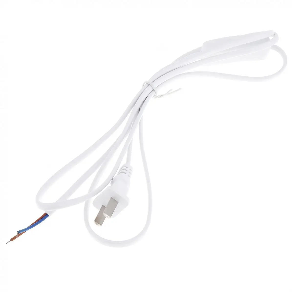 303 White Button Switch Plug Wire with 1.8m Line Length Power Cord for Desk Lamp and Other Household Lamps | Лампы и освещение