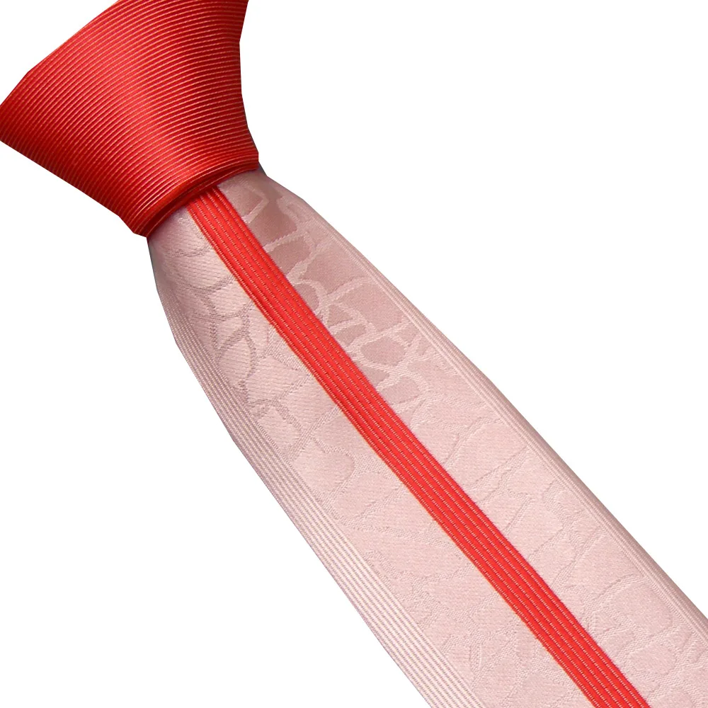 Галстуки LAMMULIN мужские модный дизайн коралловые красные светло-розовые с бантом в