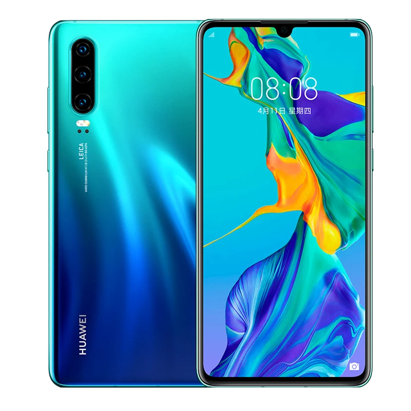 Оригинал Huawei P30 Kirin 980 Восьмиядерный 6 1 дюйма Три задних камеры Распознавание