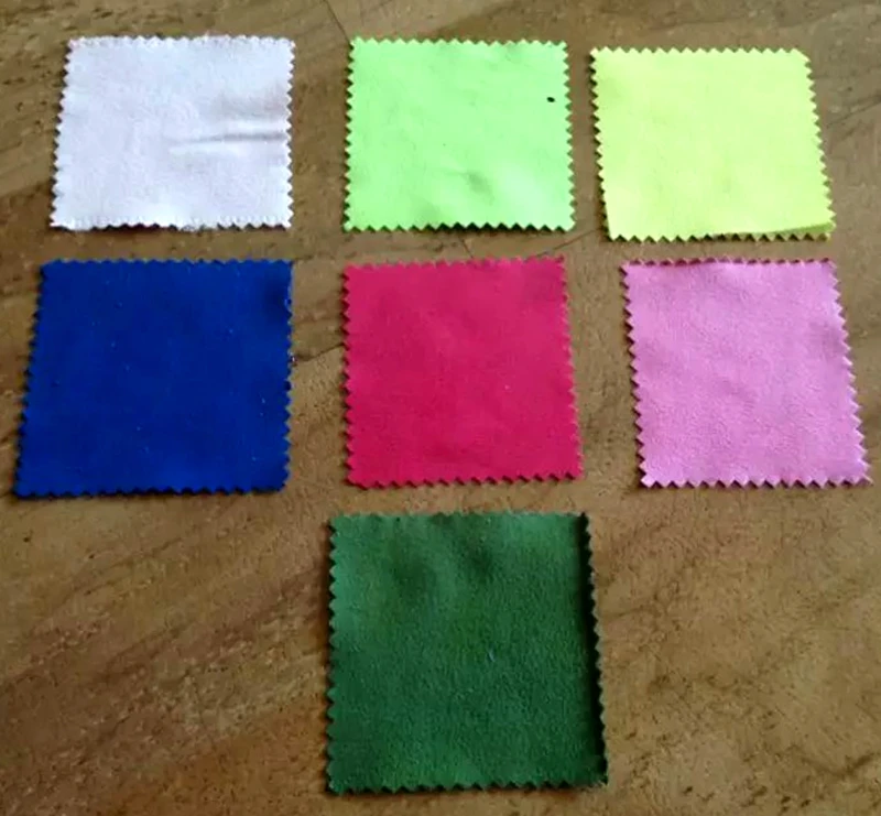 100 шт. случайному выбору серебристого цвета для полировки очистки Салфетка Для