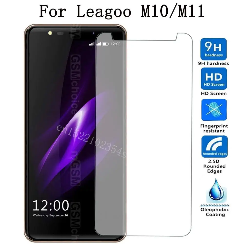 Закаленное стекло Leagoo M11 для M10 Защитная пленка экрана 9H 2.5D ультратонкая защитная