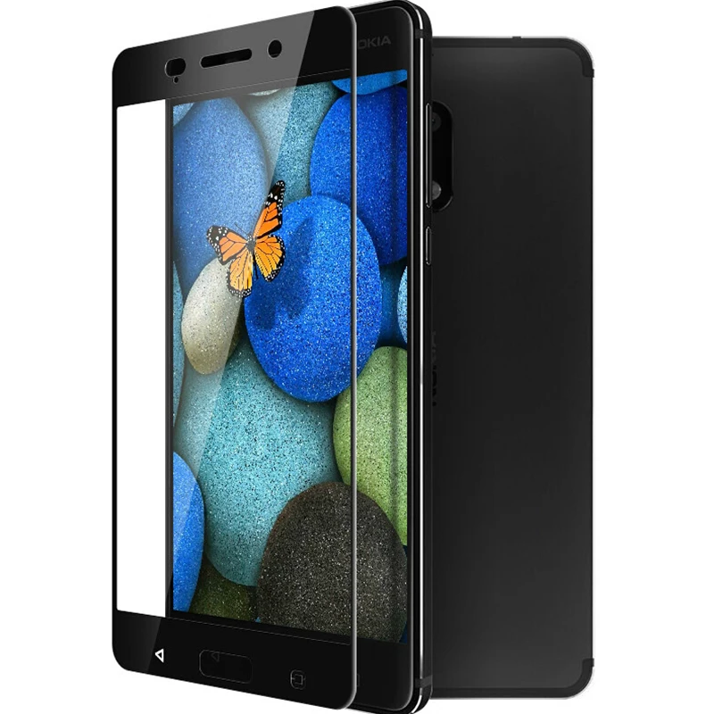 Закаленное стекло для Nokia 5 6 2 3 2018 Полное покрытие экрана Защитное 7 1 plus защитная
