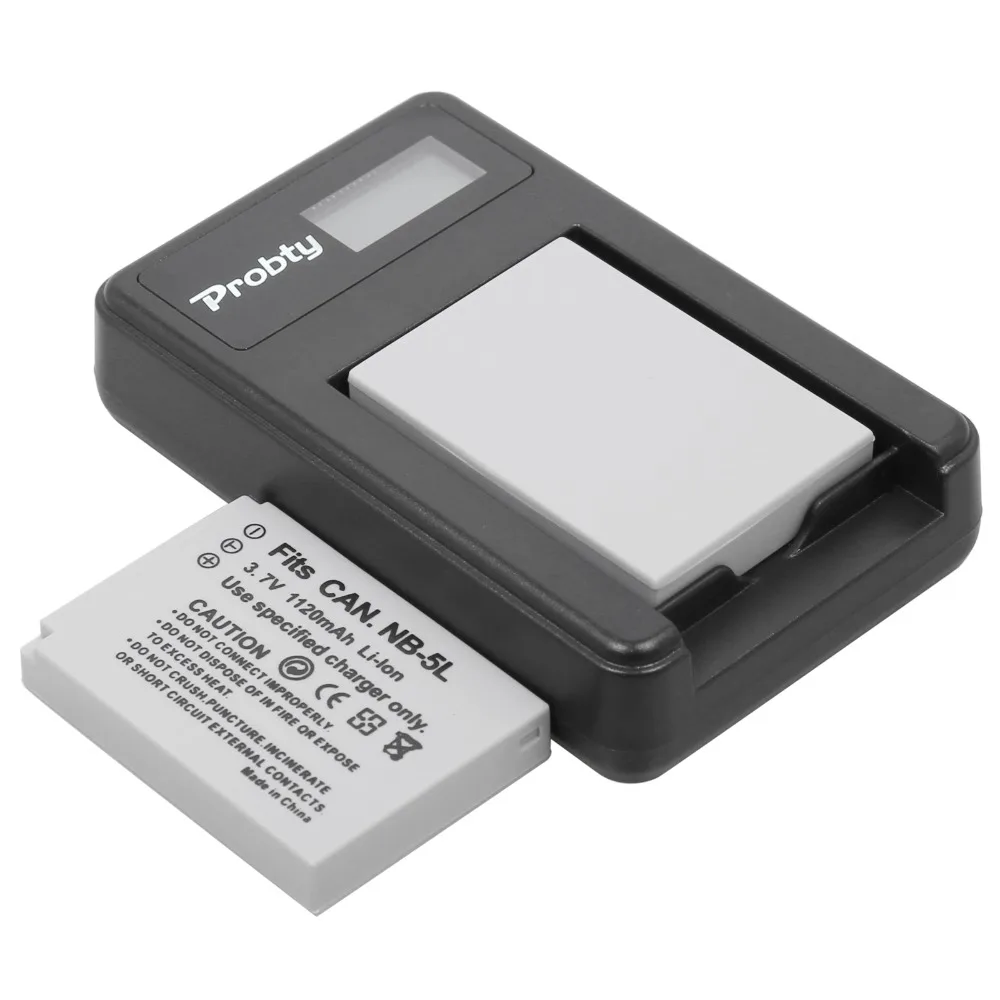 Аккумулятор NB 5L и зарядное устройство USB с ЖК дисплеем для Canon PowerShot SD790IS SD850IS SD870IS