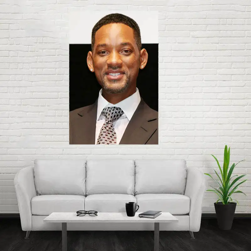 Плакат с надписью Nice Will Smith на заказ атласный плакат тканевый настенный принтом