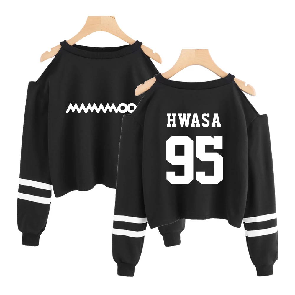 Женская Короткая Толстовка MAMAMOO kpop модная короткая укороченная толстовка с