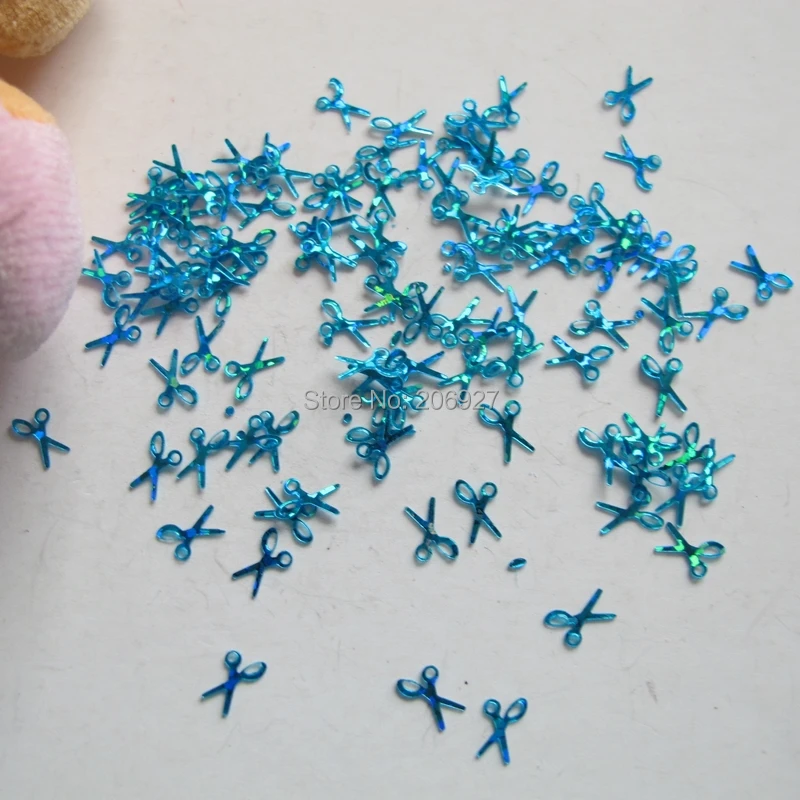 Женская модель 20 дюймов милые лазерные синие ножницы блестящие Сияющие