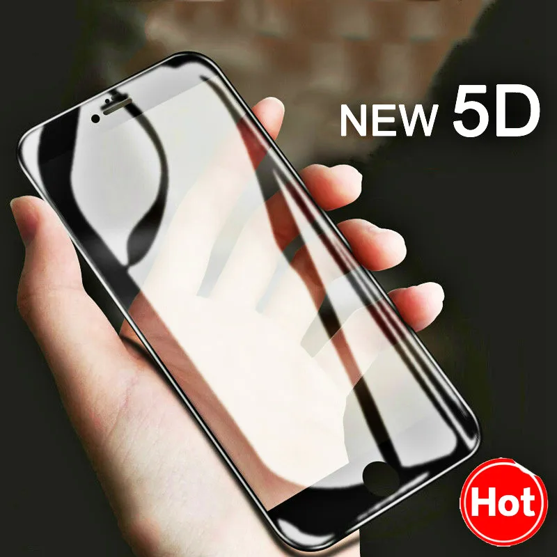 Защитное стекло на IPhone 6 7 S Plus закаленное защитное 5D для 8 X XS пленка|Сумки телефона|