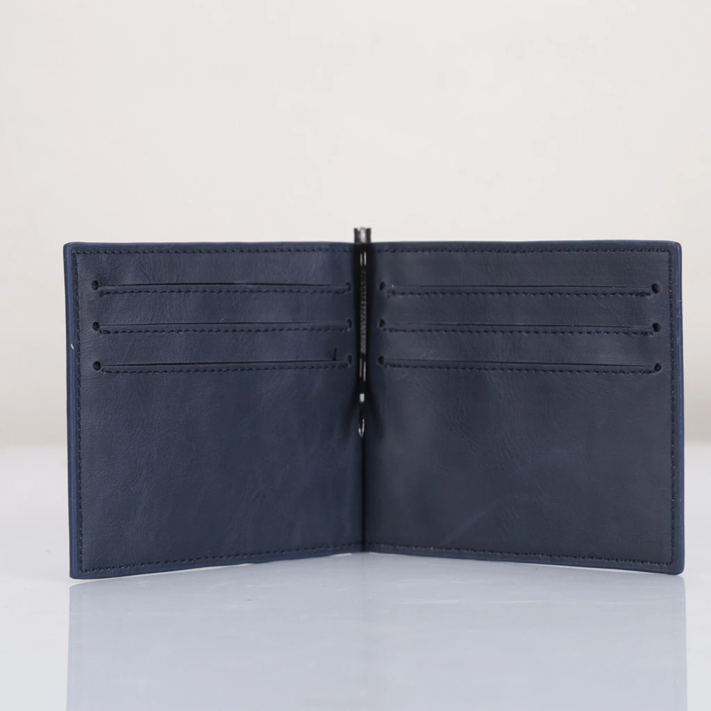 BU Aelicy billfold мужской многополярный бизнес кожаный бумажник ID Кредитные карты визитные карточки Роскошный кошелек волшебная сумка для денег - Цвет: BU