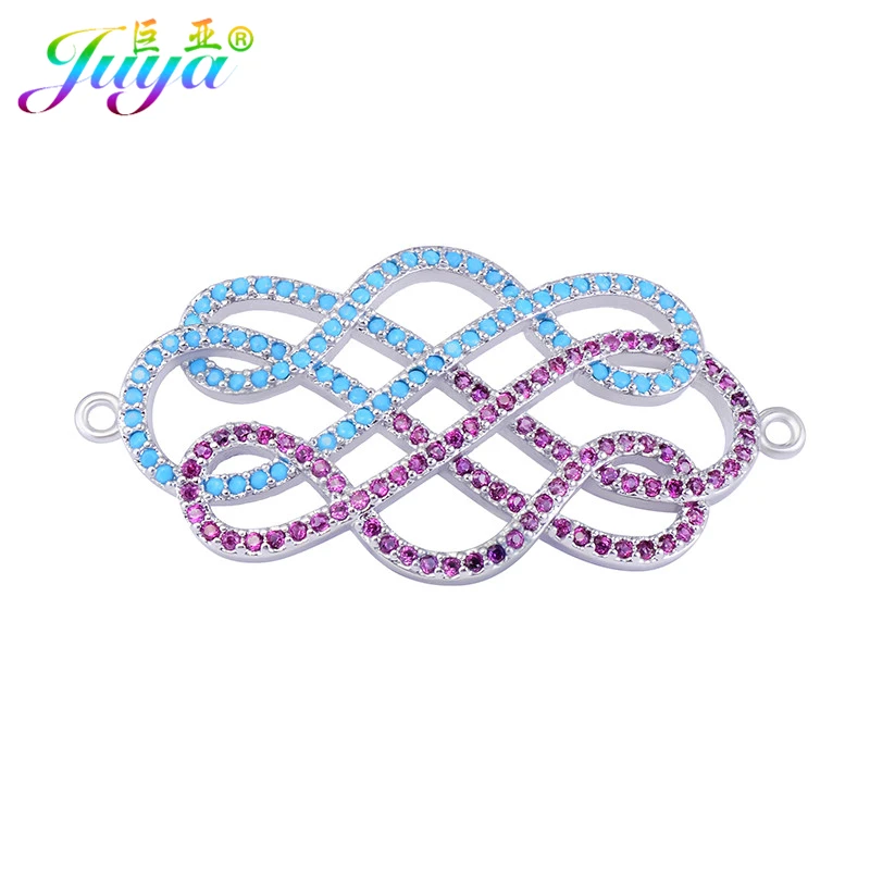 Juya DIY фурнитура для ювелирных изделий инкрустированный микро цирконием