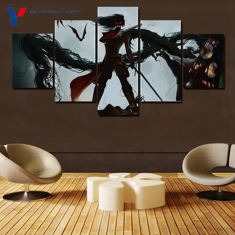 Hellsing вампир Alucard 5 шт./компл. Современные художественные картины для украшения