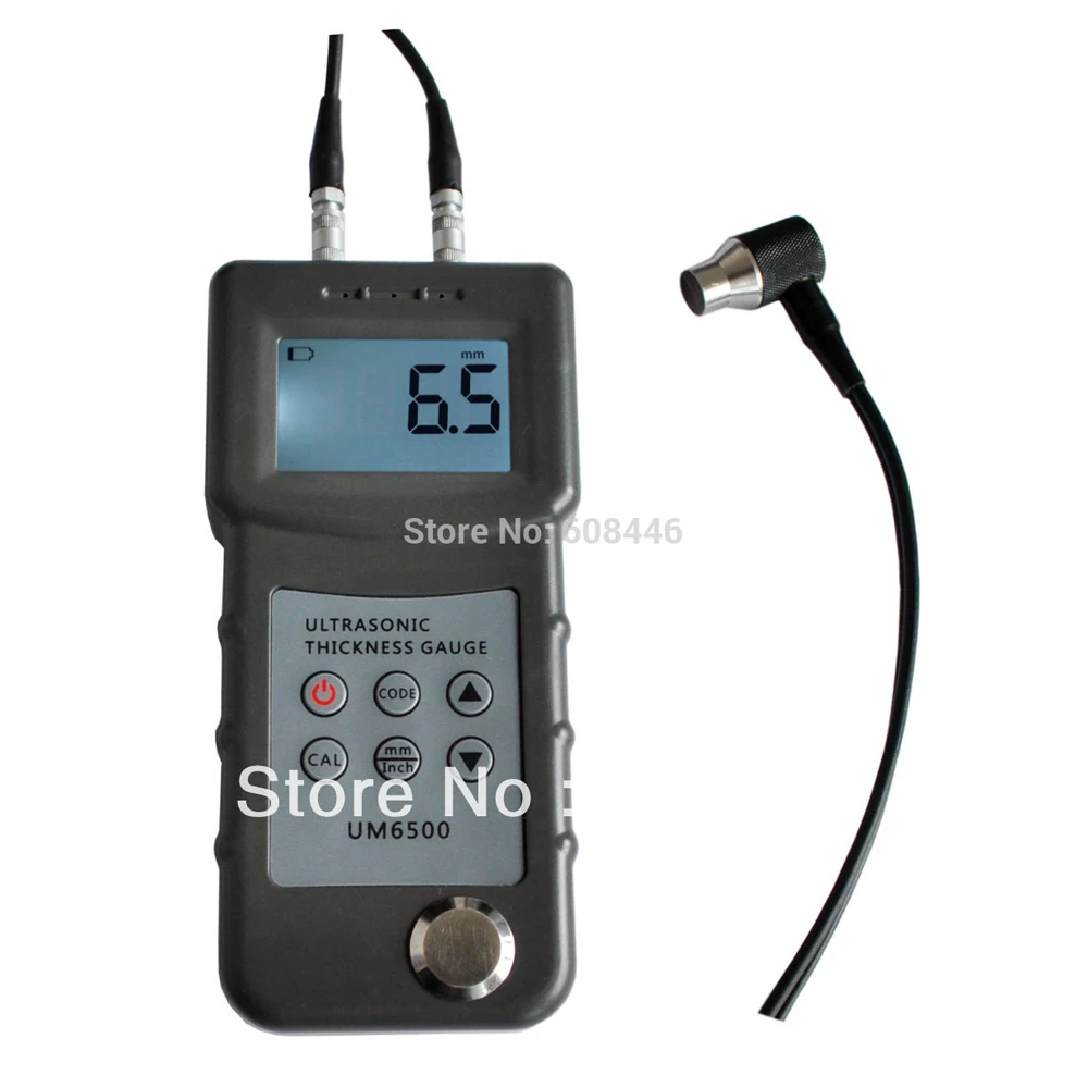 

Ultrasonic Thickness Gauge Meter Steel aluminum red copper zinc quartz glass polyethylene, PVC,cast iron 1.0-245mm