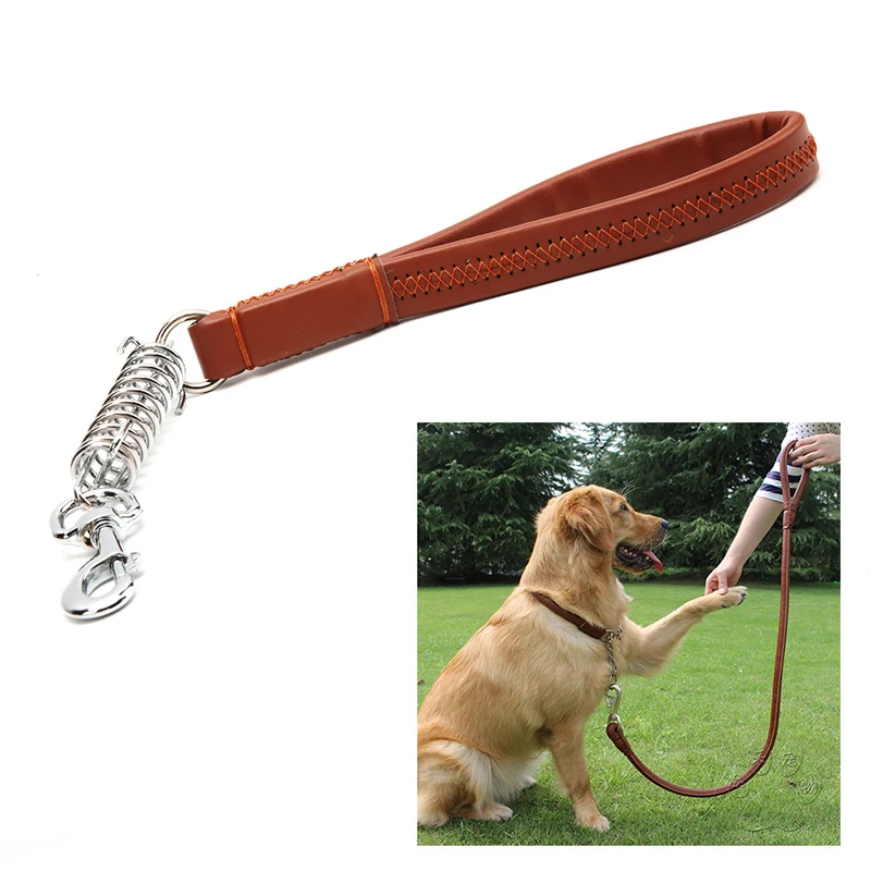 DannyKarl кожаный поводок для собак с защитой от укусов Поводок больших весенний