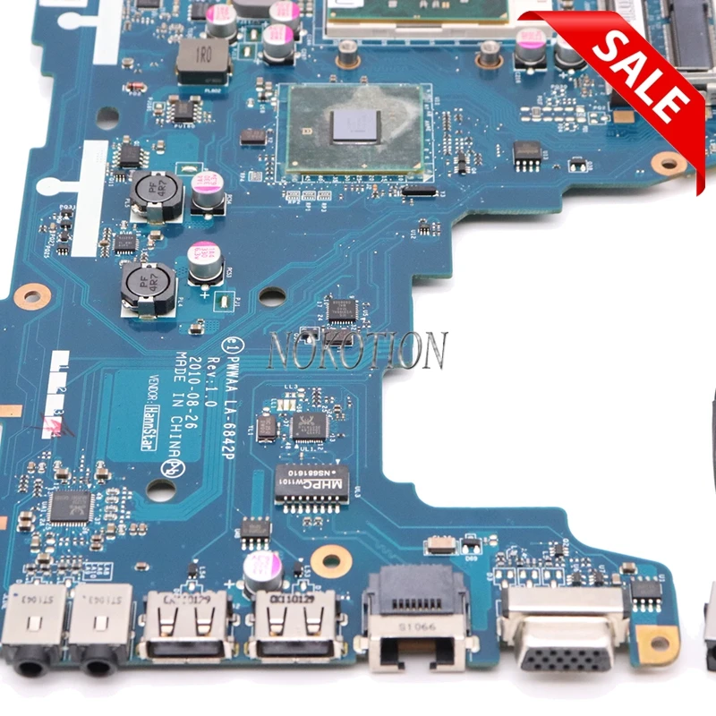 Материнская плата NOKOTION K000111440 PWWAA для ноутбука Toshiba C660 DDR3 протестированная на