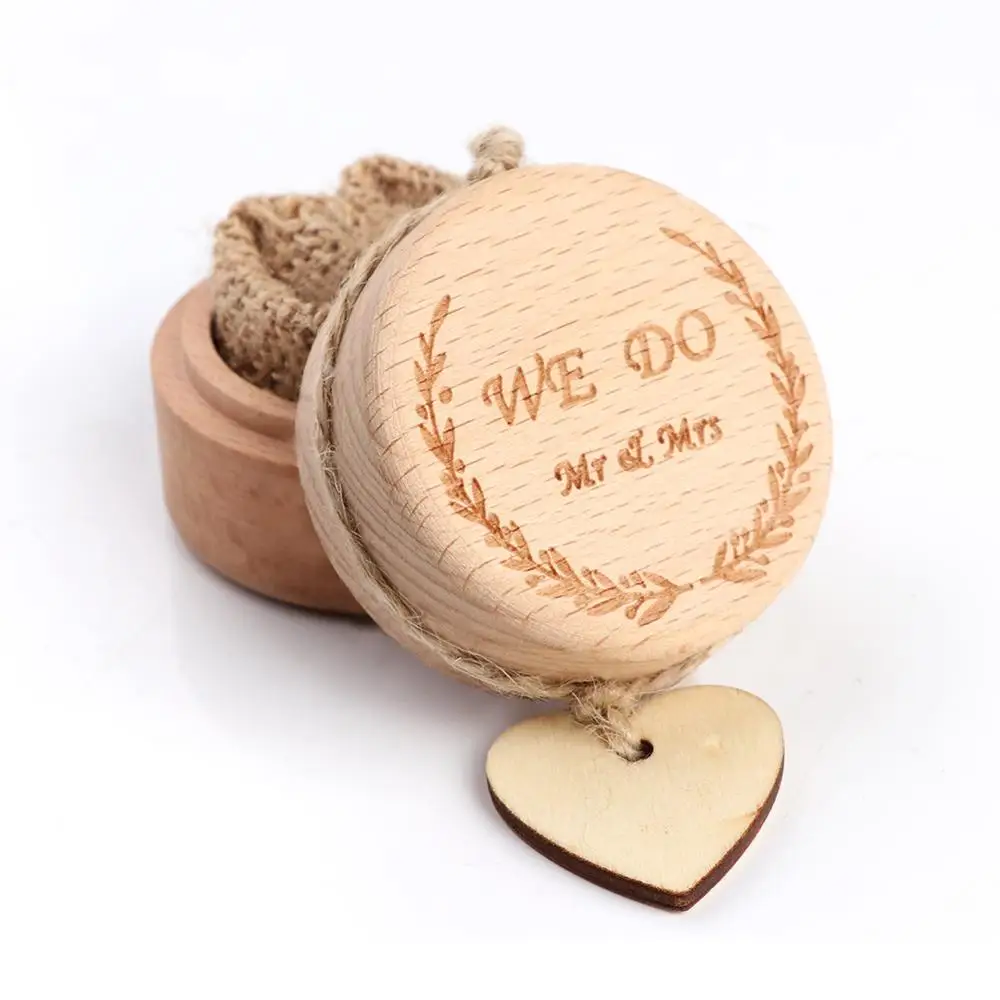 We DO Ring Box OurWarm, Деревенское свадебное украшение, Сердце, дерево, гостевая книга, шоколадная подставка, коробка для колец, деревянная коробка для карт с замком, винтажные свадебные подарки - Цвет: We DO Ring Box