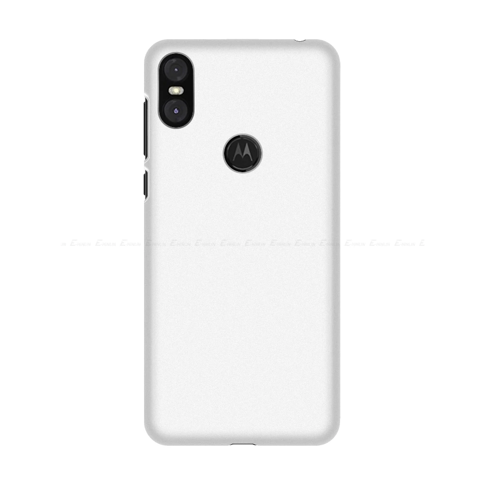 Белый Ультратонкий матовый жесткий пластиковый чехол для телефона Motorola Moto One vision power P50 P30 Play note матовая задняя крышка - Цвет: Белый
