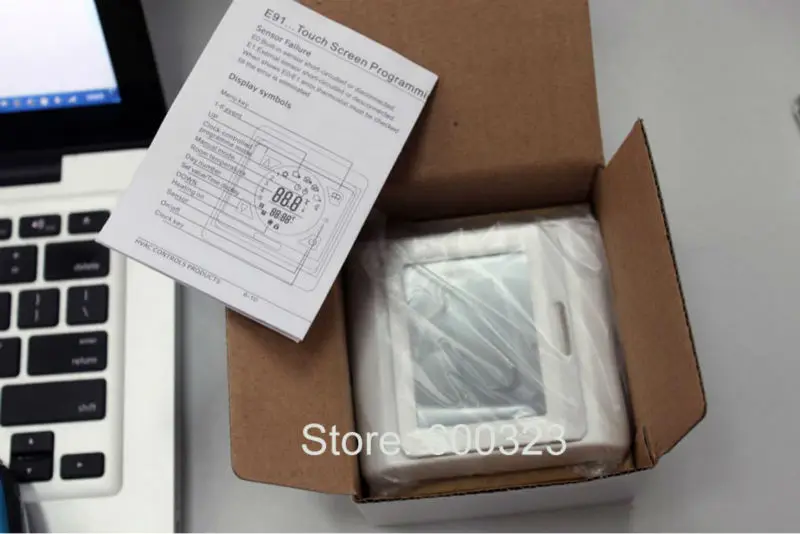 Программируемый теплый пол с сенсорным экраном настенный термостат подогрев